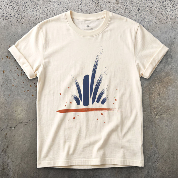 Water Up the Sea Stack design on a Natural Gildan Softstyle t-shirt