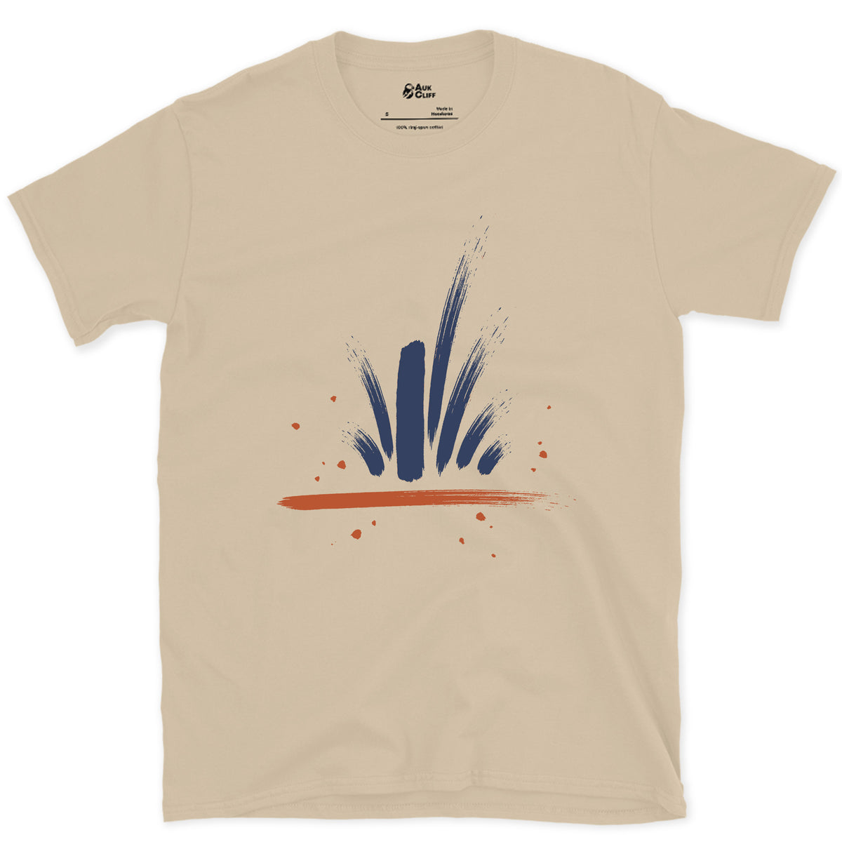Water Up the Sea Stack design on a Sand Gildan Softstyle t-shirt