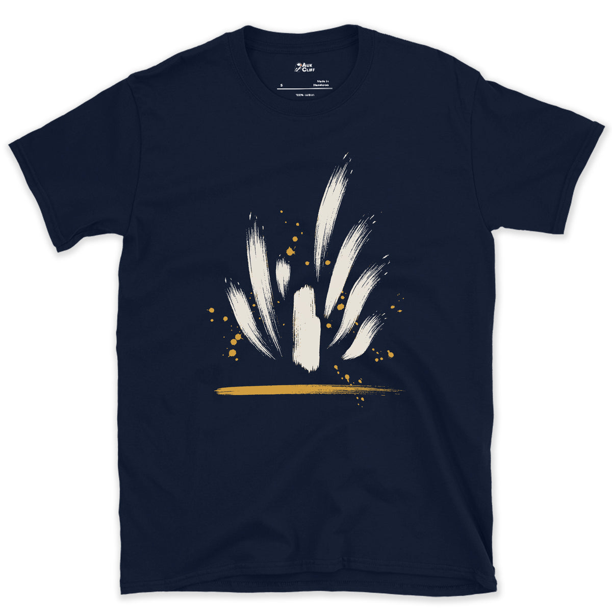 Water Up the Sea Stack design on a Navy Gildan Softstyle t-shirt