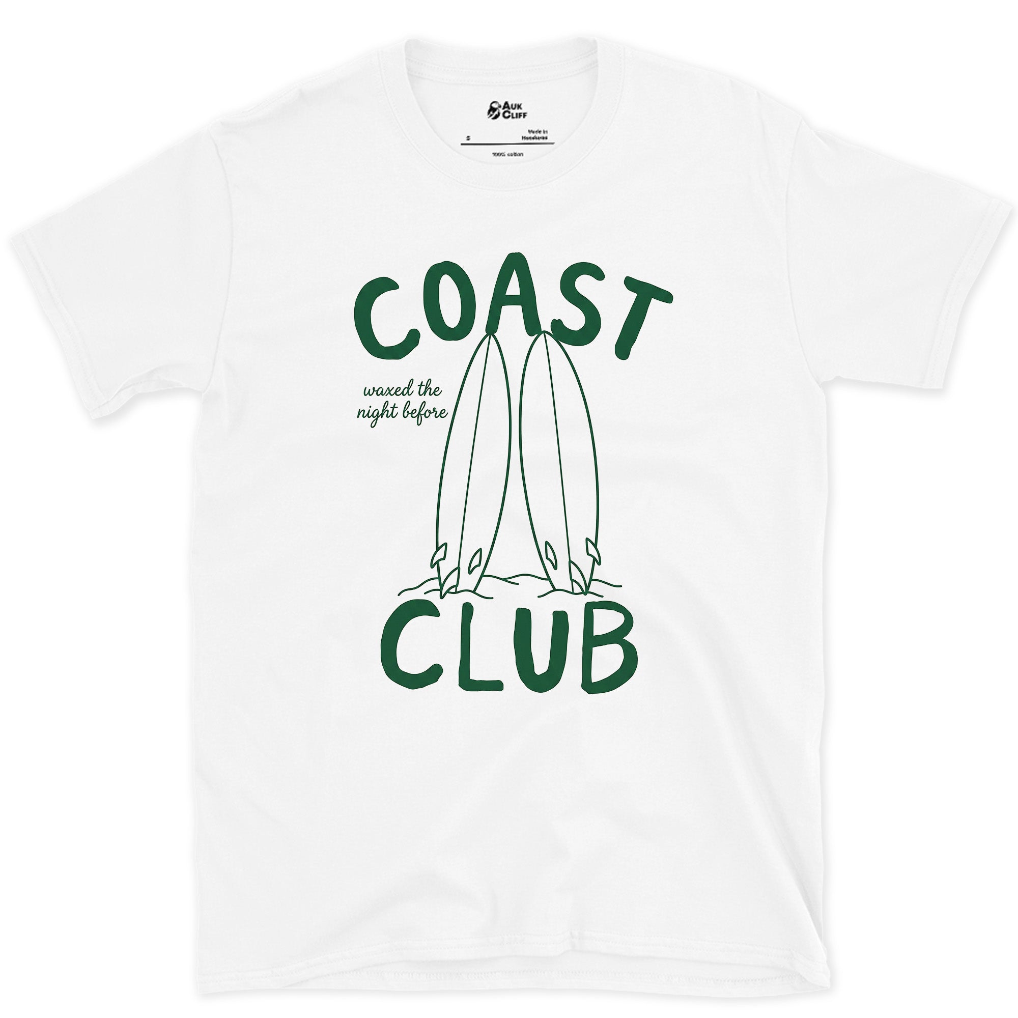 Waxed This, Night Before, Crossed Boards design on a White Gildan Softstyle t-shirt