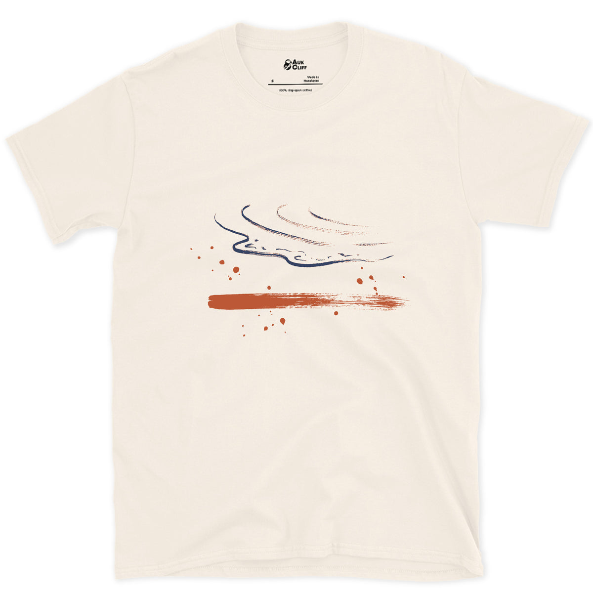 What the Wave Left Behind design on a Natural Gildan Softstyle t-shirt