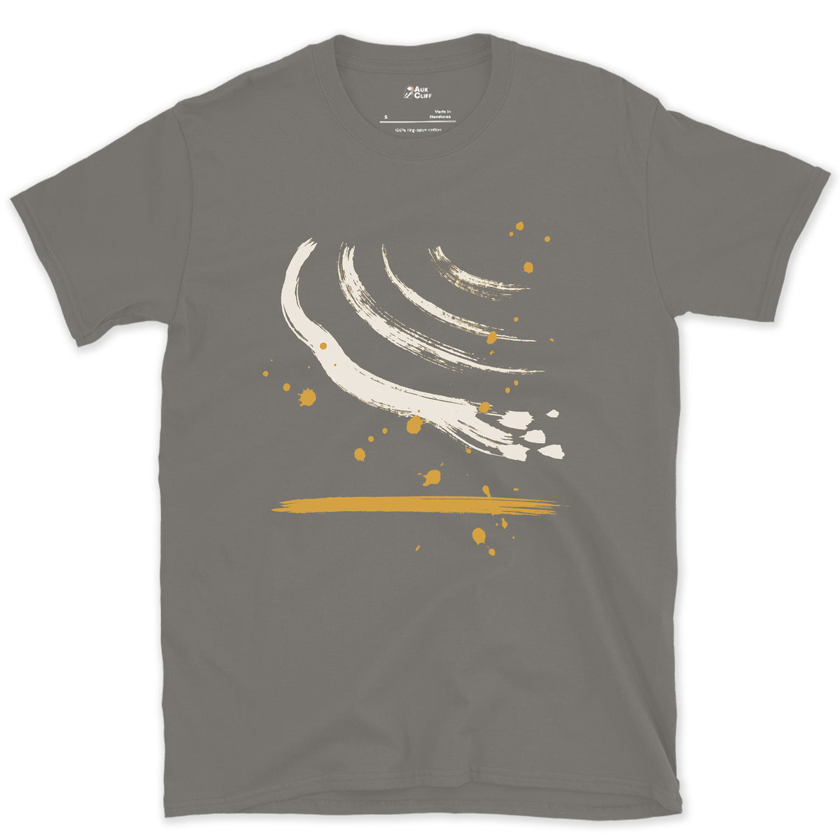 What the Wave Left Behind design on a Charcoal Gildan Softstyle t-shirt