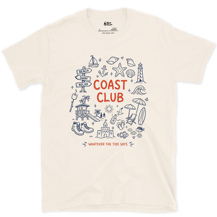 Whatever the Tide Says design on a Natural Gildan Softstyle t-shirt