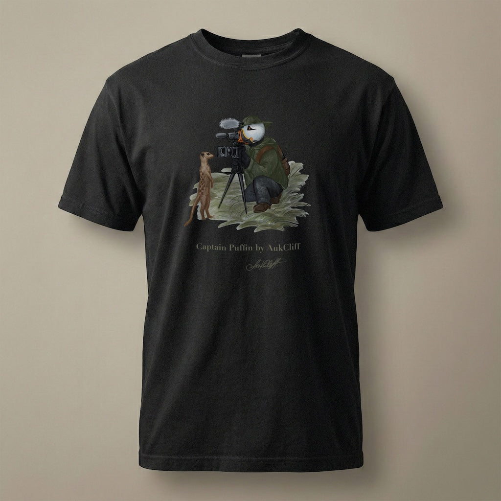 Captain Puffin Wildlife Videographer T-Shirt