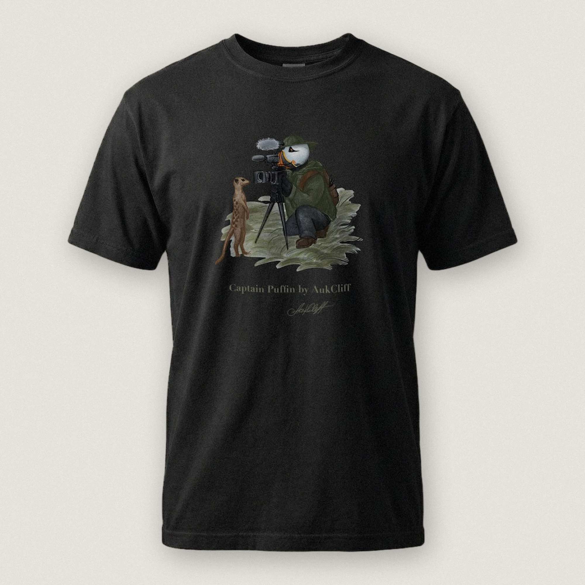 Captain Puffin Wildlife Videographer T-Shirt