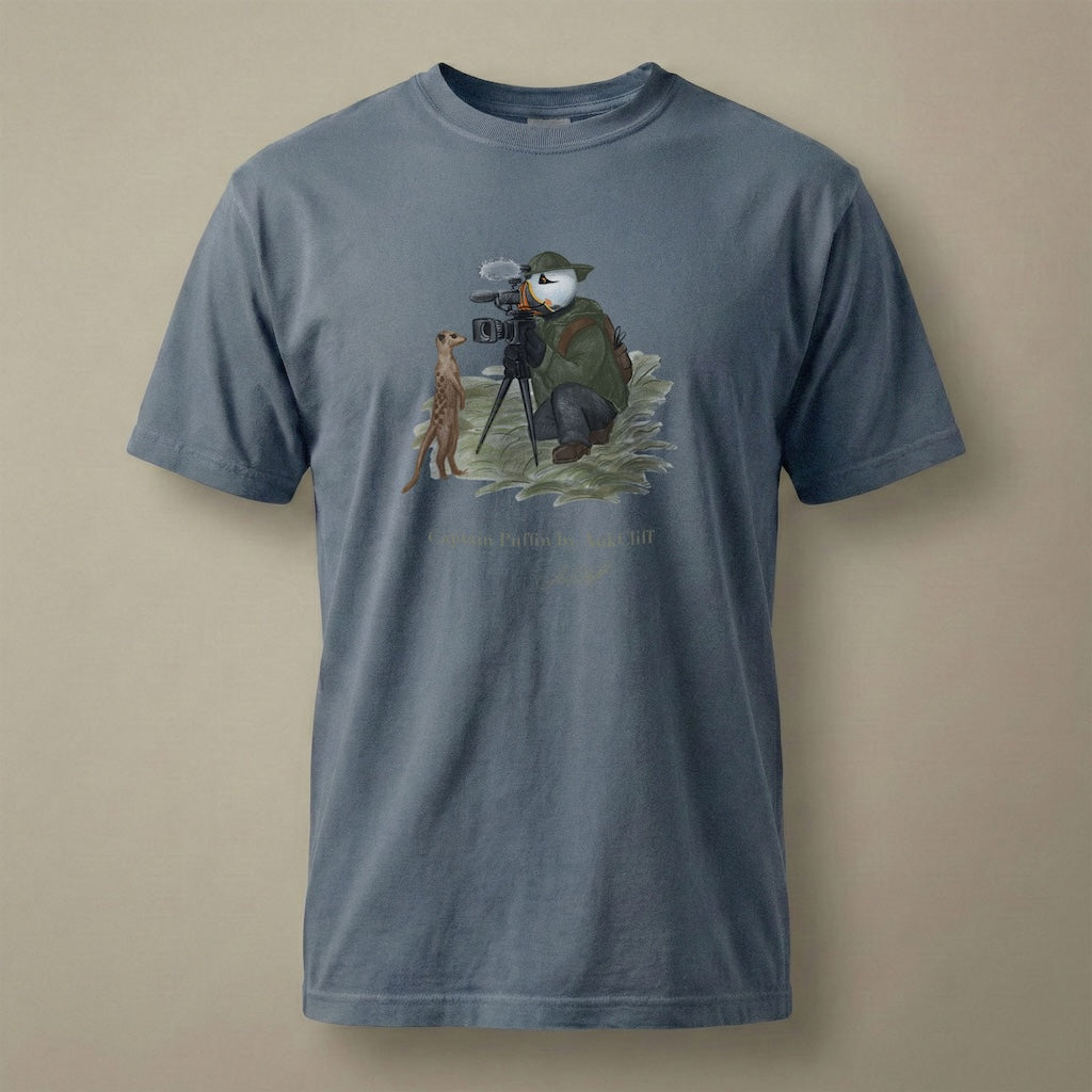 Captain Puffin Wildlife Videographer T-Shirt