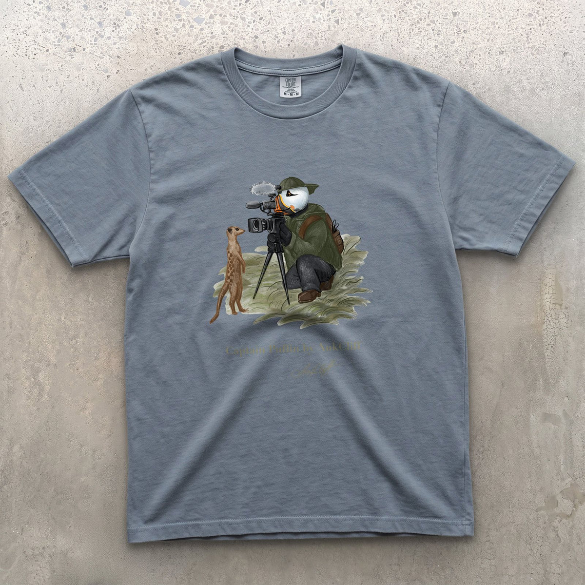 Captain Puffin Wildlife Videographer T-Shirt
