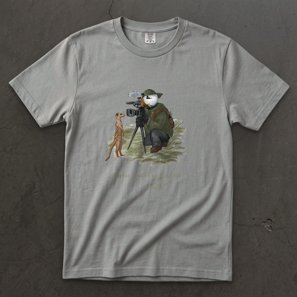 Captain Puffin Wildlife Videographer T-Shirt