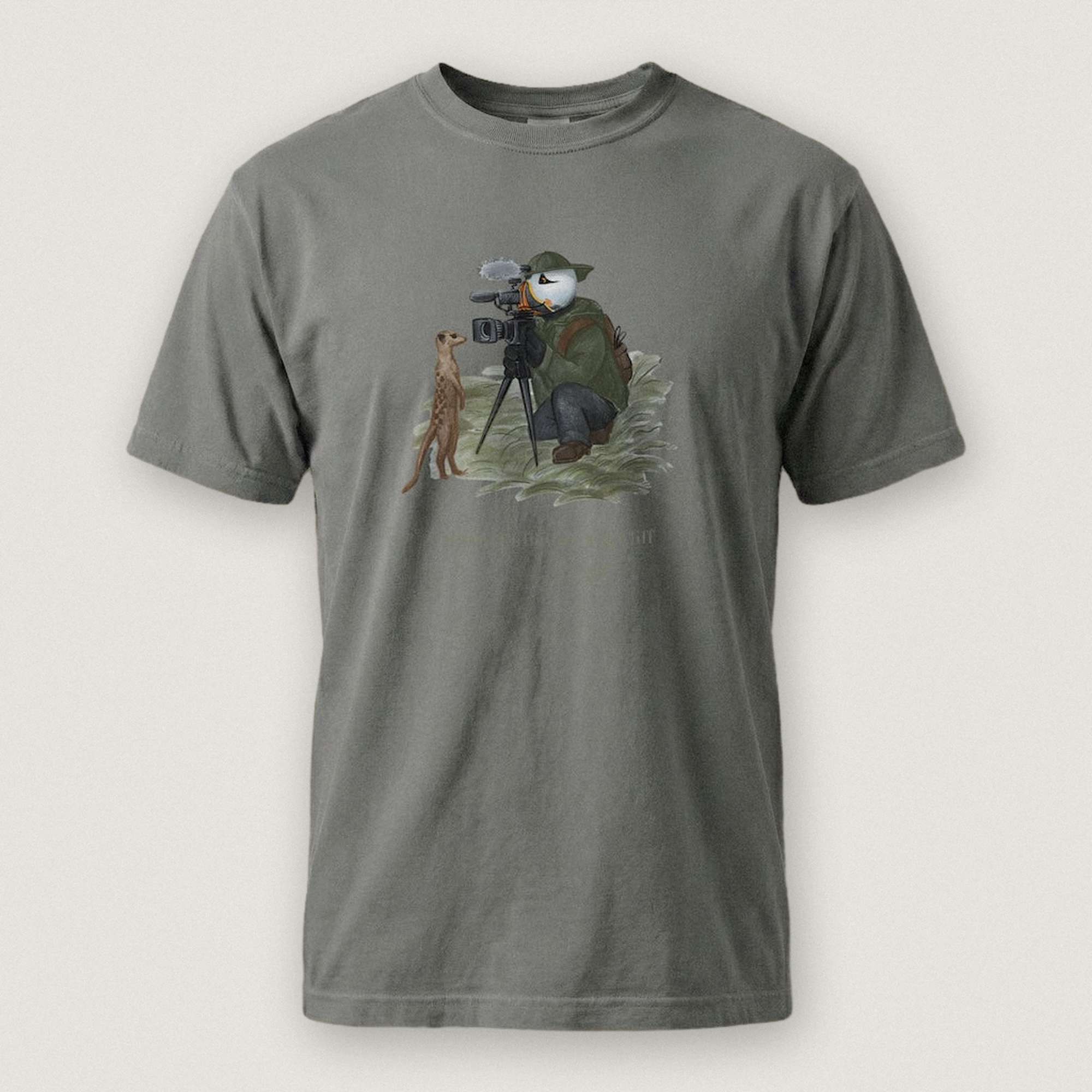Captain Puffin Wildlife Videographer T-Shirt