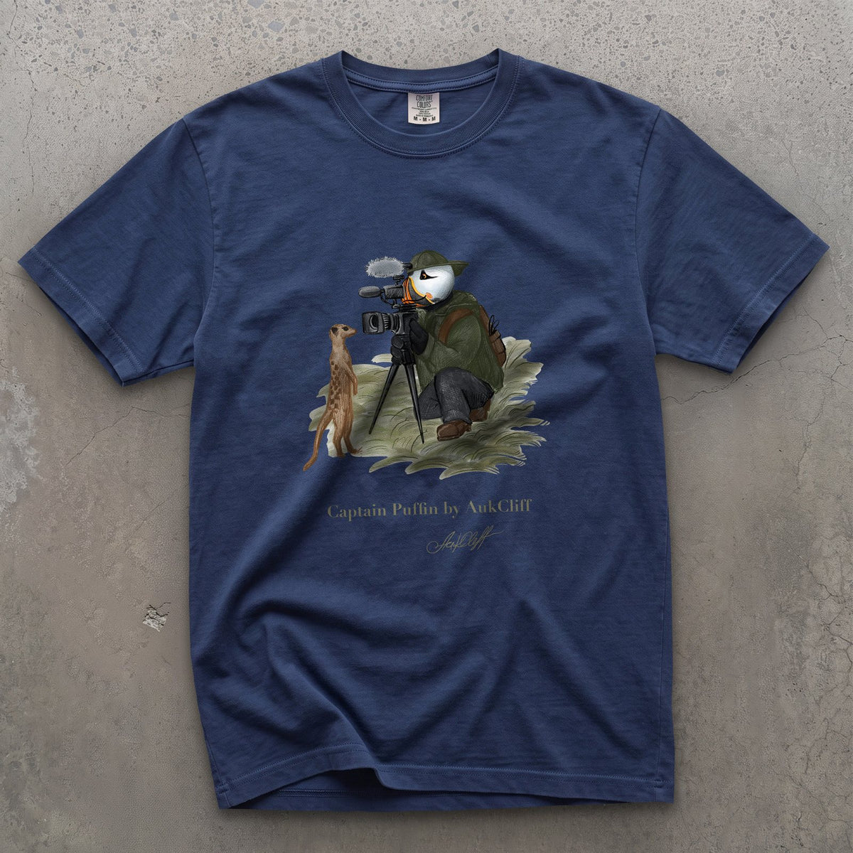 Captain Puffin Wildlife Videographer T-Shirt