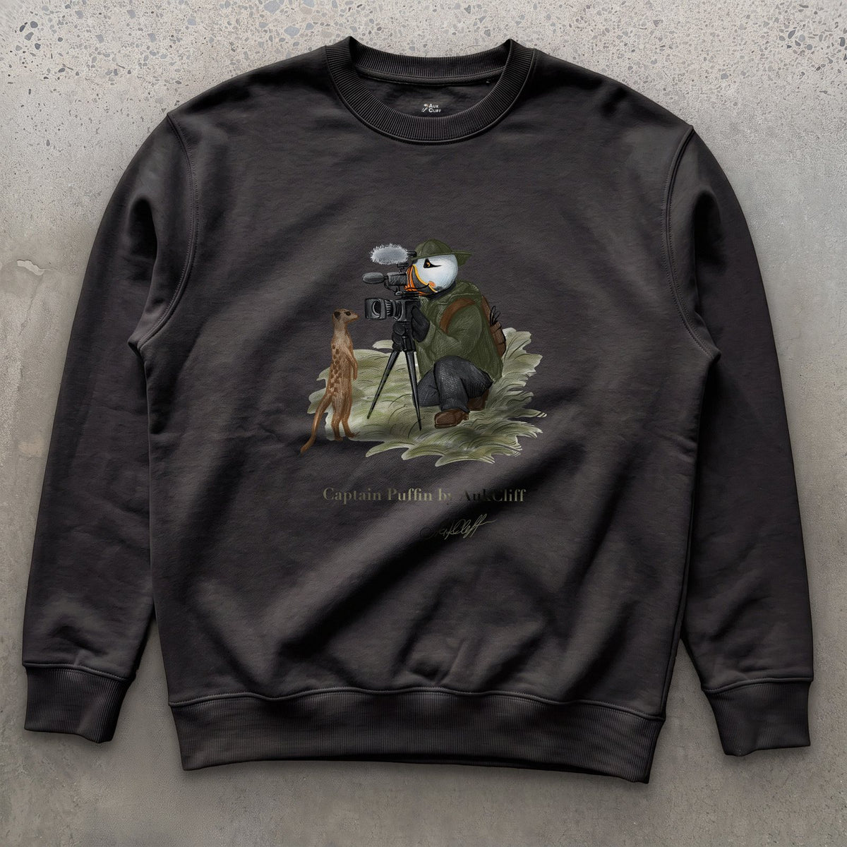 Captain Puffin Wildlife Videographer Sweatshirt