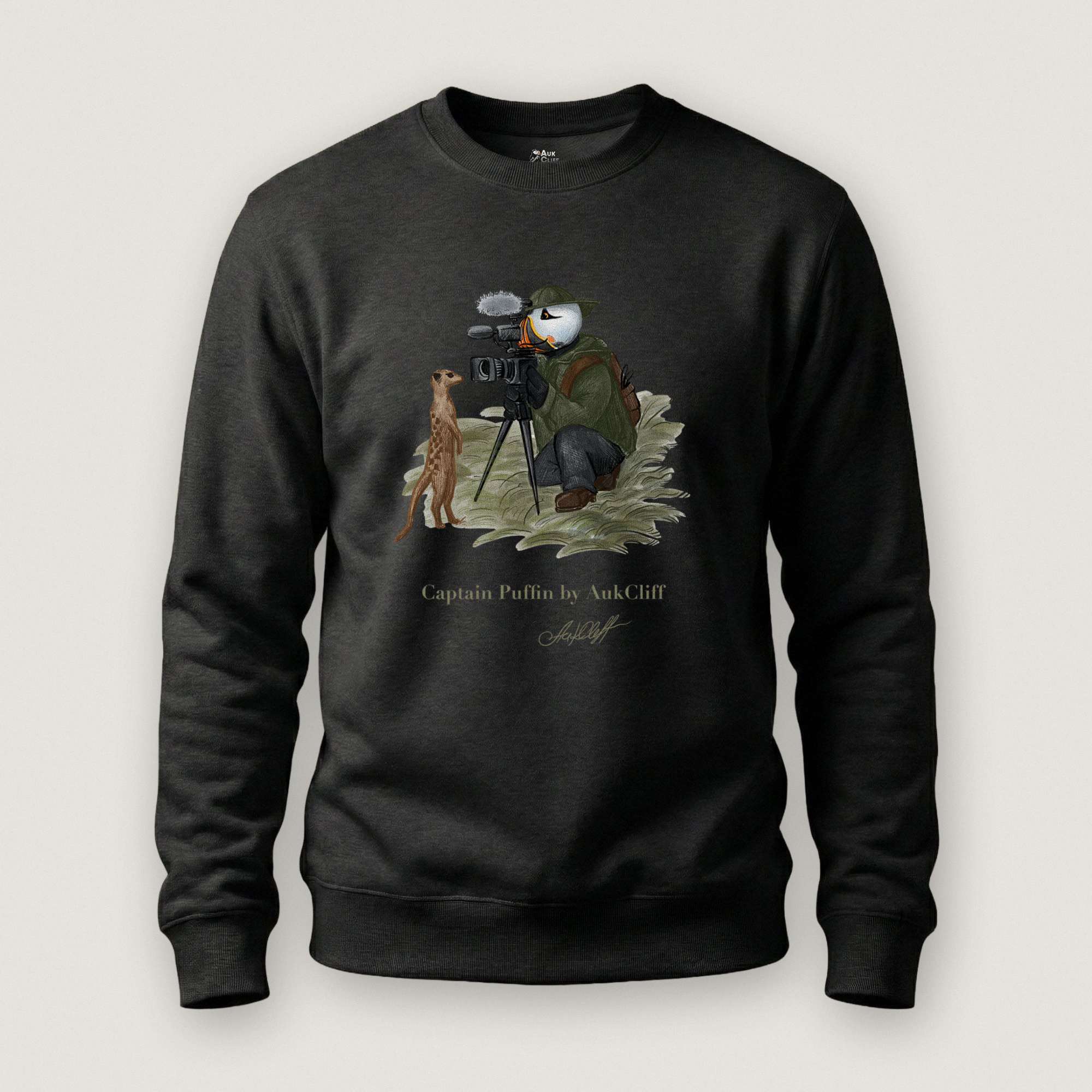 Captain Puffin Wildlife Videographer Sweatshirt