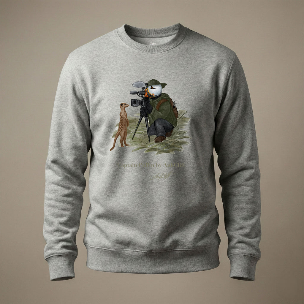 Captain Puffin Wildlife Videographer Sweatshirt