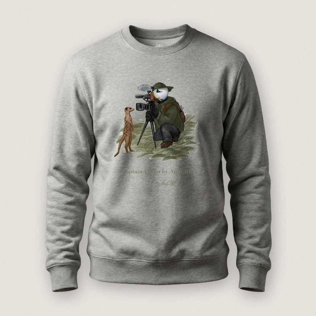 Captain Puffin Wildlife Videographer Sweatshirt