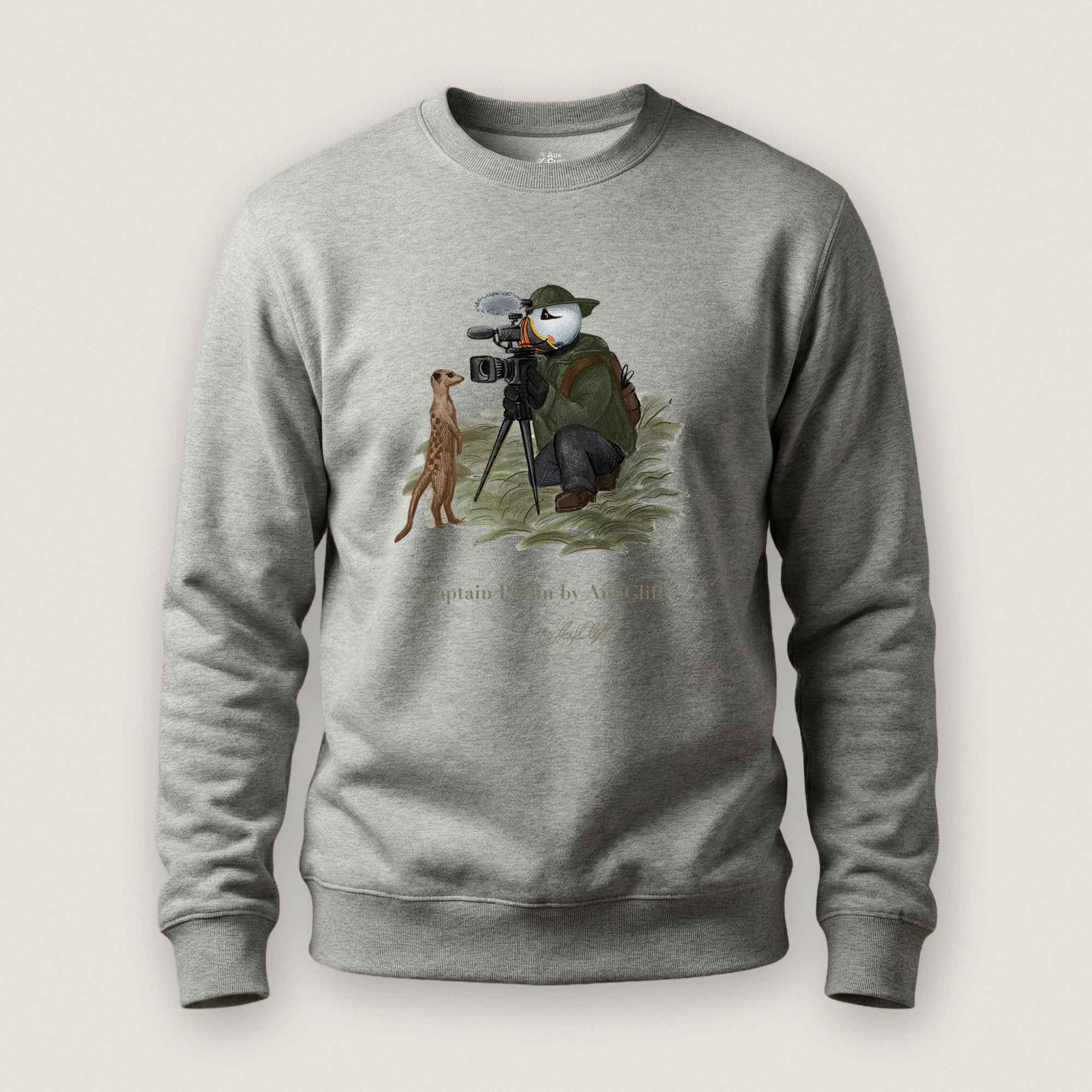 Captain Puffin Wildlife Videographer Sweatshirt