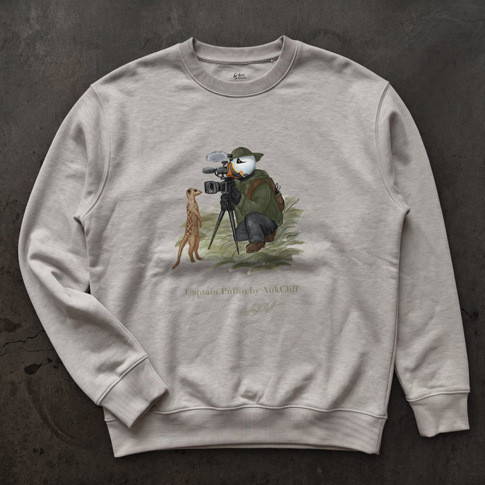 Captain Puffin Wildlife Videographer Sweatshirt