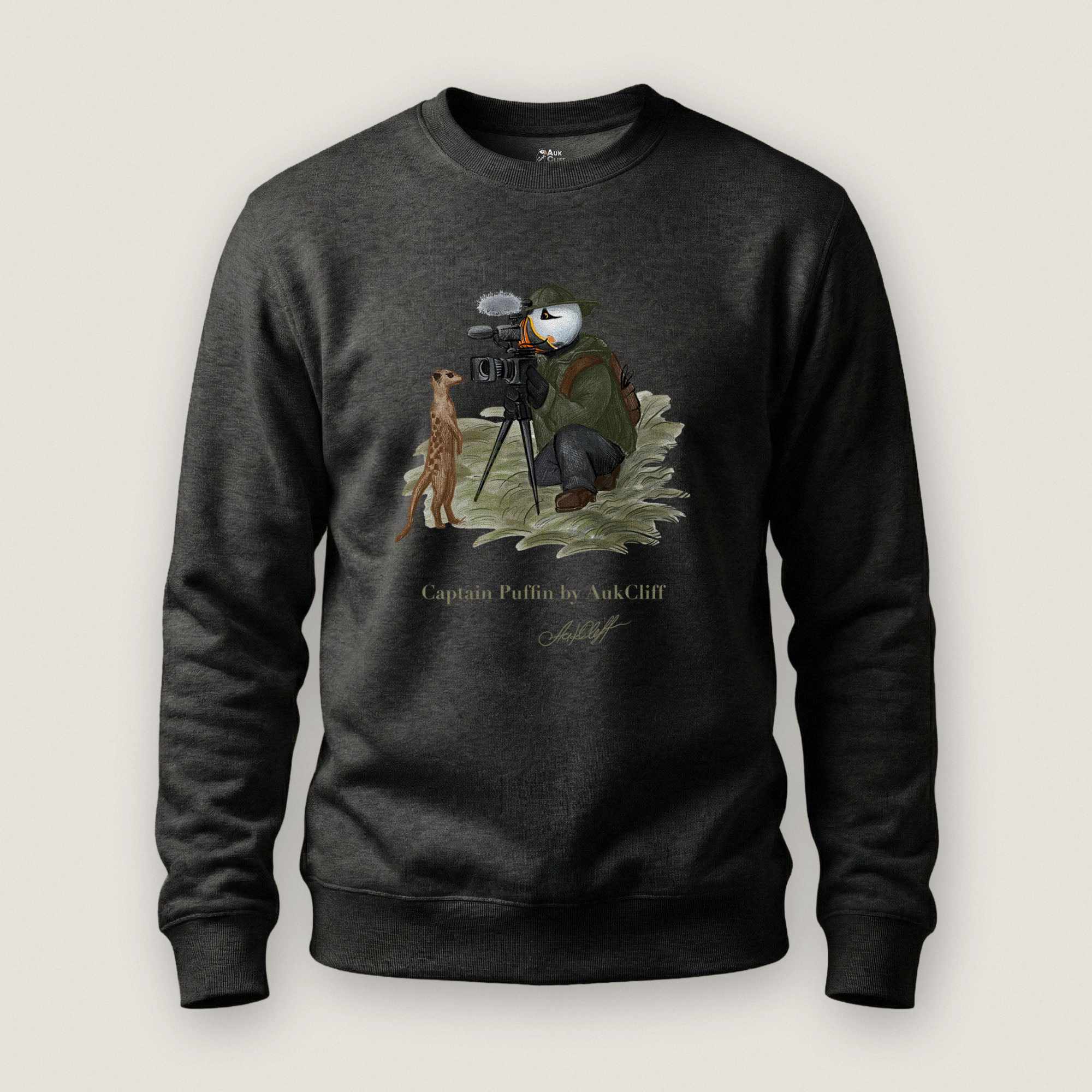 Captain Puffin Wildlife Videographer Sweatshirt