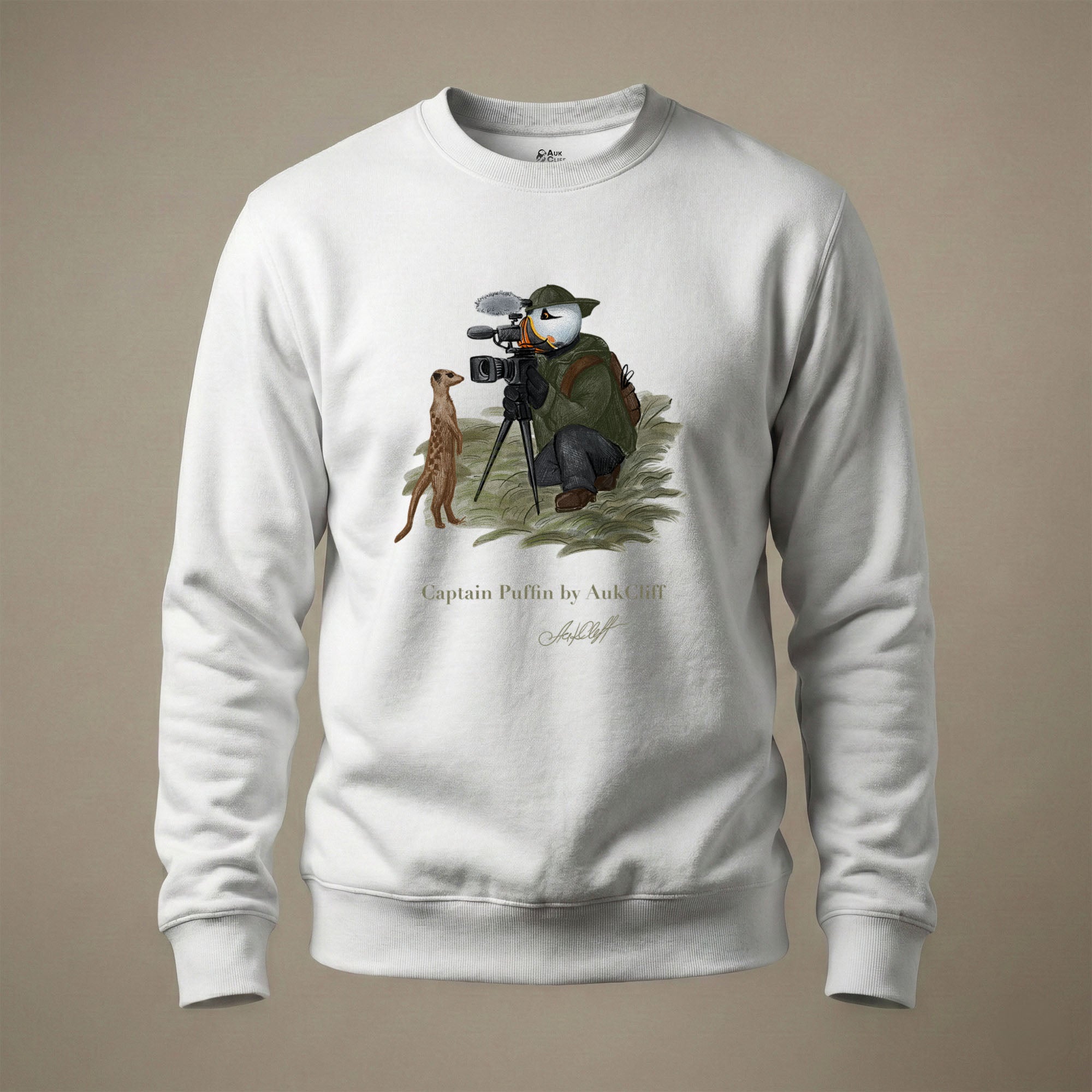 Captain Puffin Wildlife Videographer Sweatshirt