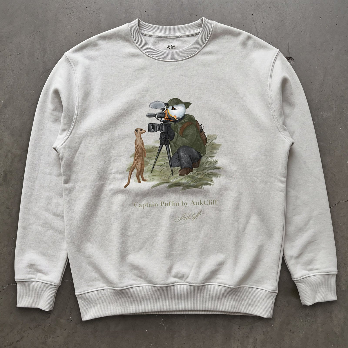 Captain Puffin Wildlife Videographer Sweatshirt