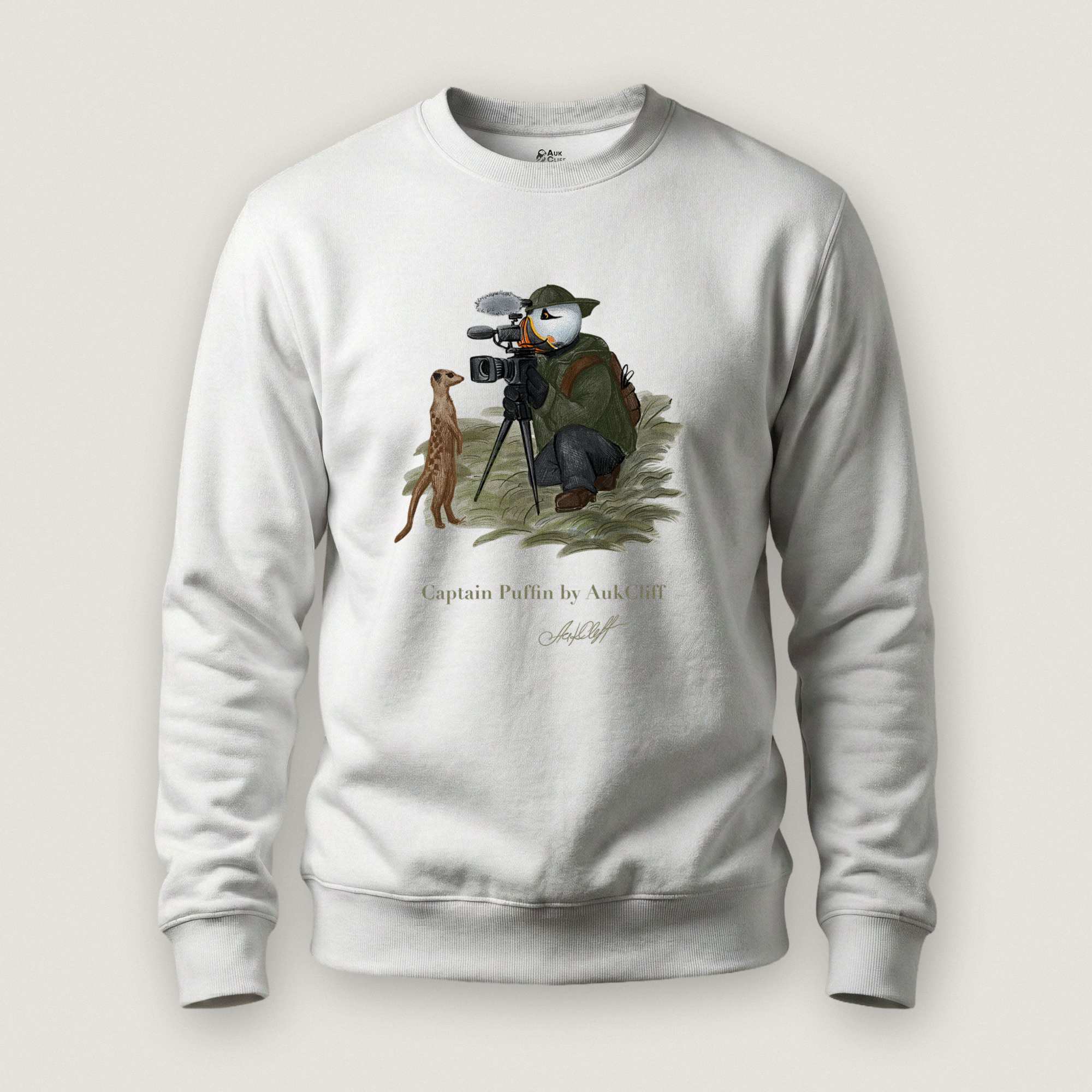 Captain Puffin Wildlife Videographer Sweatshirt