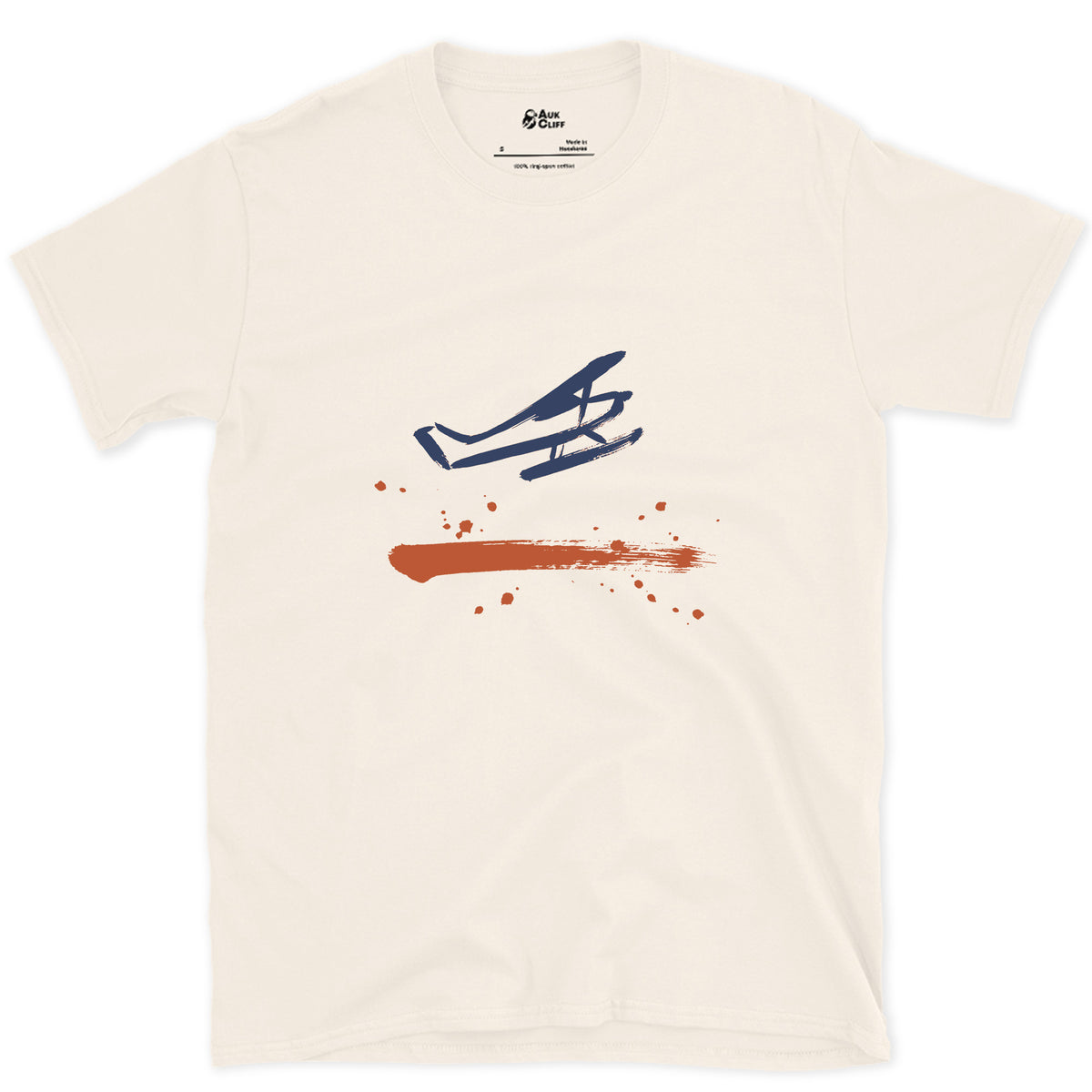 Wings, Floats, Nothing Else design on a Natural Gildan Softstyle t-shirt