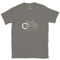 Imperfect Ring for a Front Wheel, Bike design on a Charcoal Gildan Softstyle t-shirt