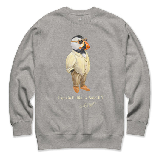 AukCliff AukCliff Sweatshirt Carbon Grey / S Captain Puffin™ Fashion Explorer Sweatshirt