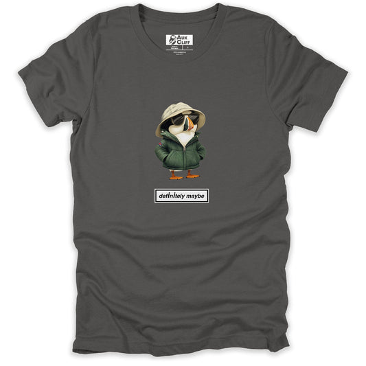 AukCliff Britpop T-shirt Asphalt / S Definitely Maybe Britpop Puffin T-shirt