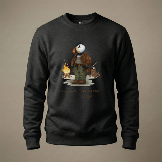 AukCliff Captain Puffin Sweatshirt Black / S Captain Puffin™ Bushcraft Sweatshirt