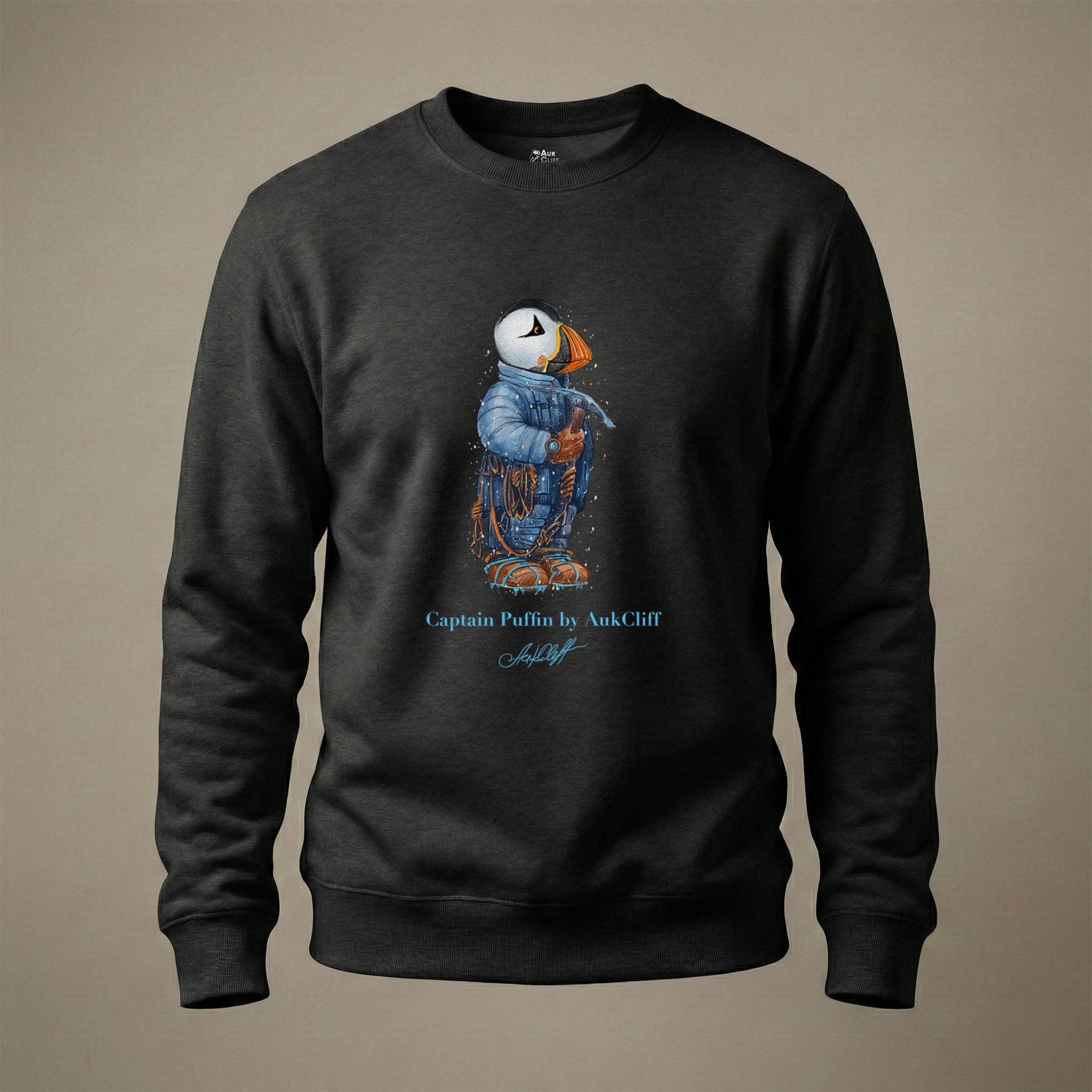 AukCliff Captain Puffin Sweatshirt Black / S Captain Puffin™ Everest Expedition Sweatshirt