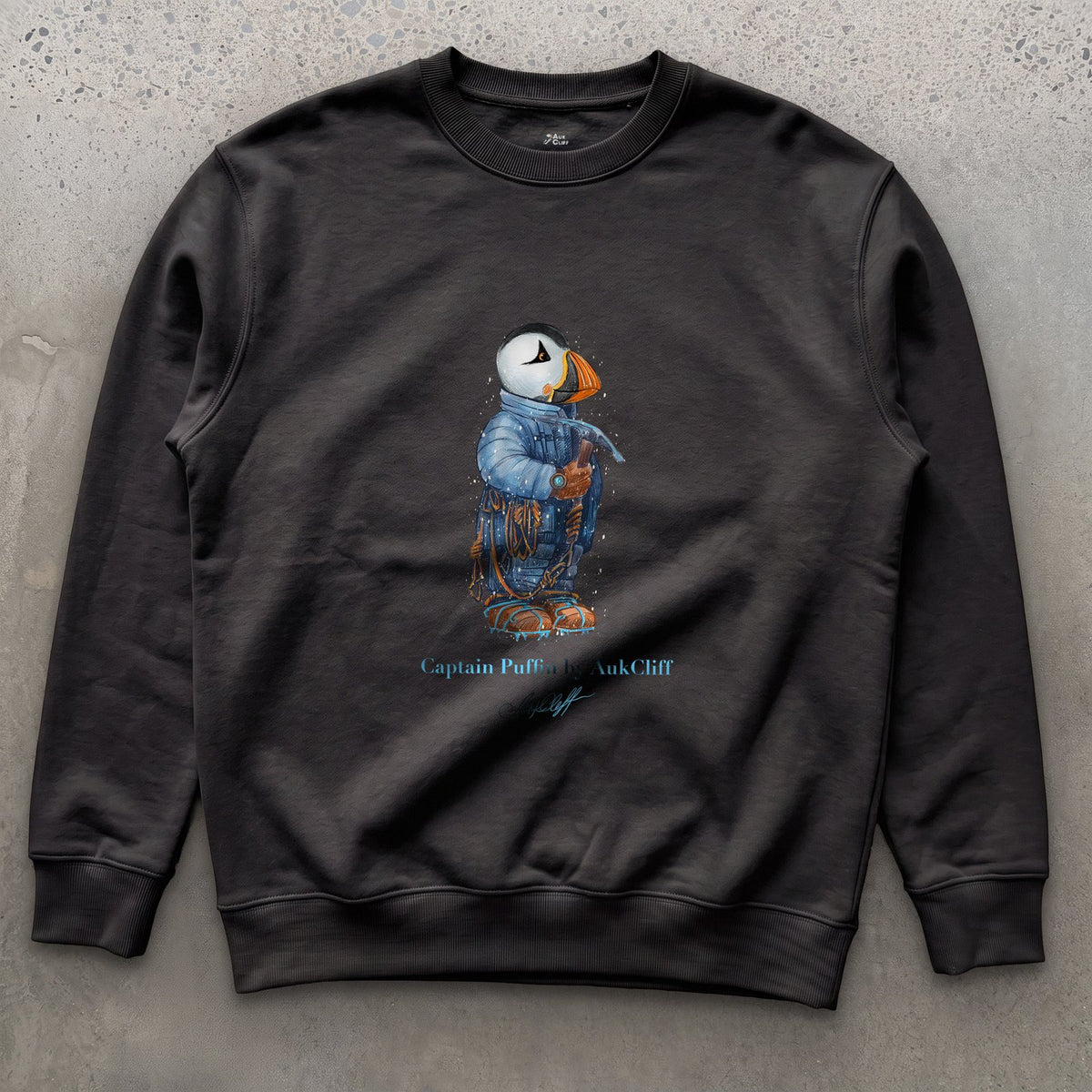 AukCliff Captain Puffin Sweatshirt Black / S Captain Puffin™ Everest Expedition Sweatshirt