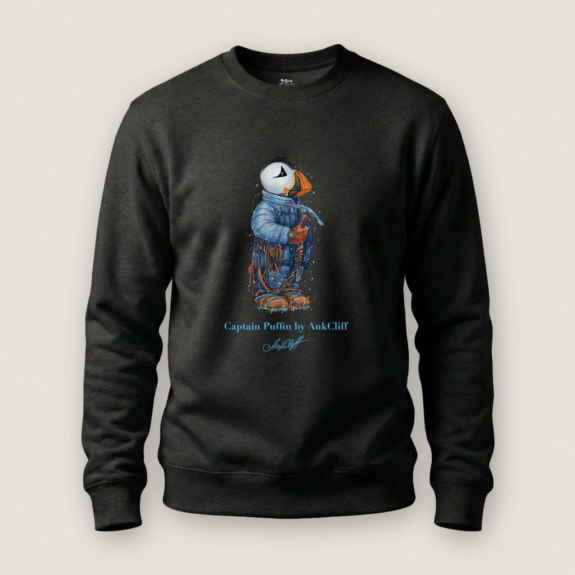 AukCliff Captain Puffin Sweatshirt Black / S Captain Puffin™ Everest Expedition Sweatshirt