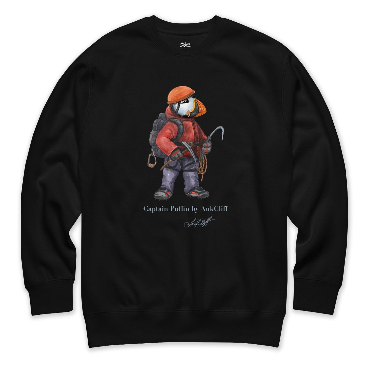 AukCliff Captain Puffin Sweatshirt Black / S Captain Puffin™ Ice Climber Sweatshirt
