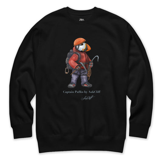 AukCliff Captain Puffin Sweatshirt Black / S Captain Puffin™ Ice Climber Sweatshirt