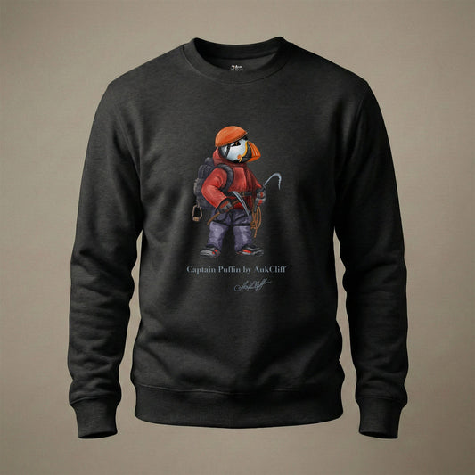 AukCliff Captain Puffin Sweatshirt Black / S Captain Puffin™ Ice Climber Sweatshirt
