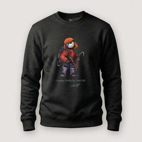 AukCliff Captain Puffin Sweatshirt Black / S Captain Puffin™ Ice Climber Sweatshirt