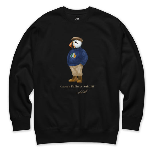 AukCliff Captain Puffin Sweatshirt Black / S Captain Puffin™ “Irish Trailkeeper” Sweatshirt