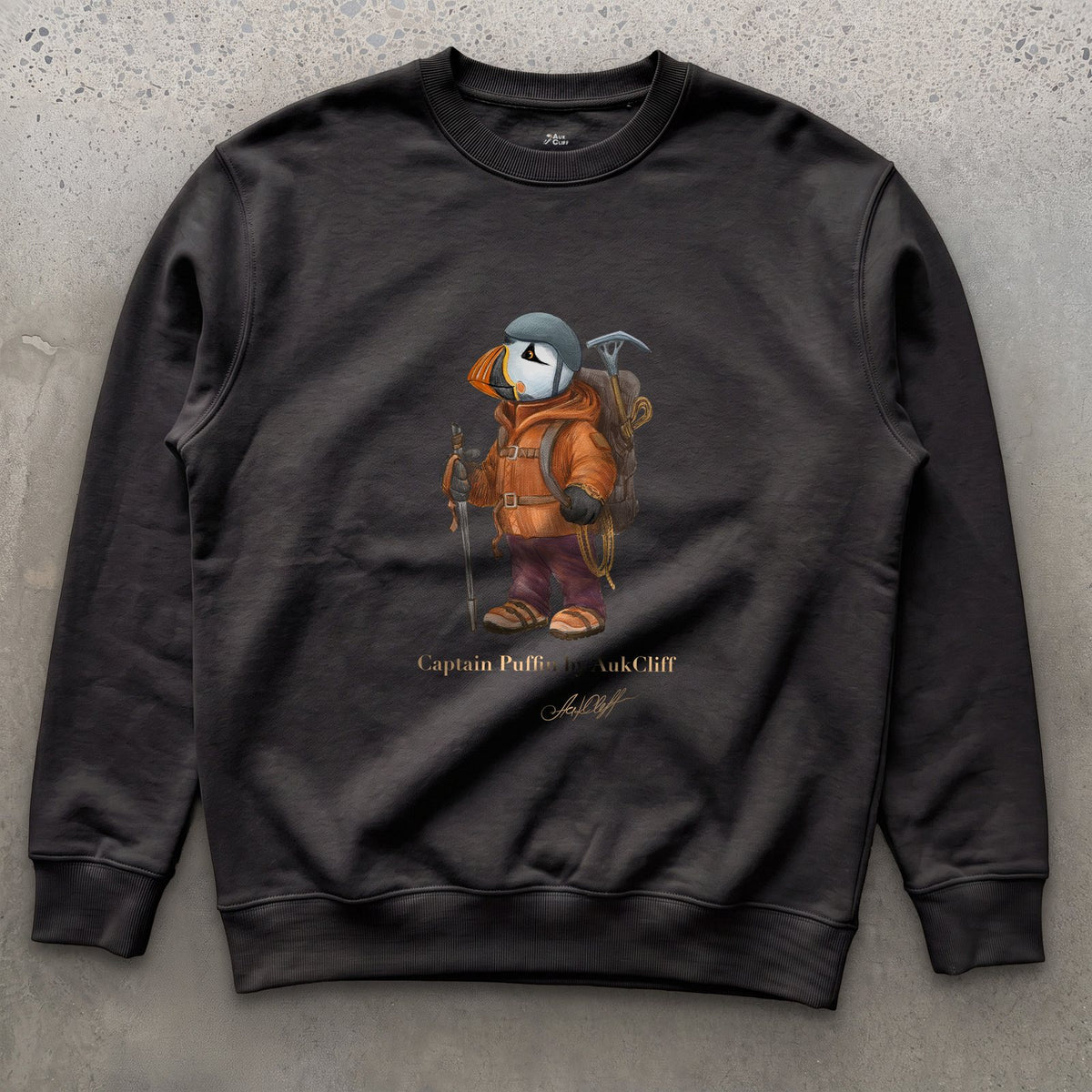 AukCliff Captain Puffin Sweatshirt Black / S Captain Puffin™ Mountaineer Sweatshirt