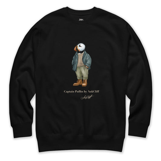 AukCliff® Captain Puffin Sweatshirt Black / S Captain Puffin™ “Outdoor Heritage” Sweatshirt
