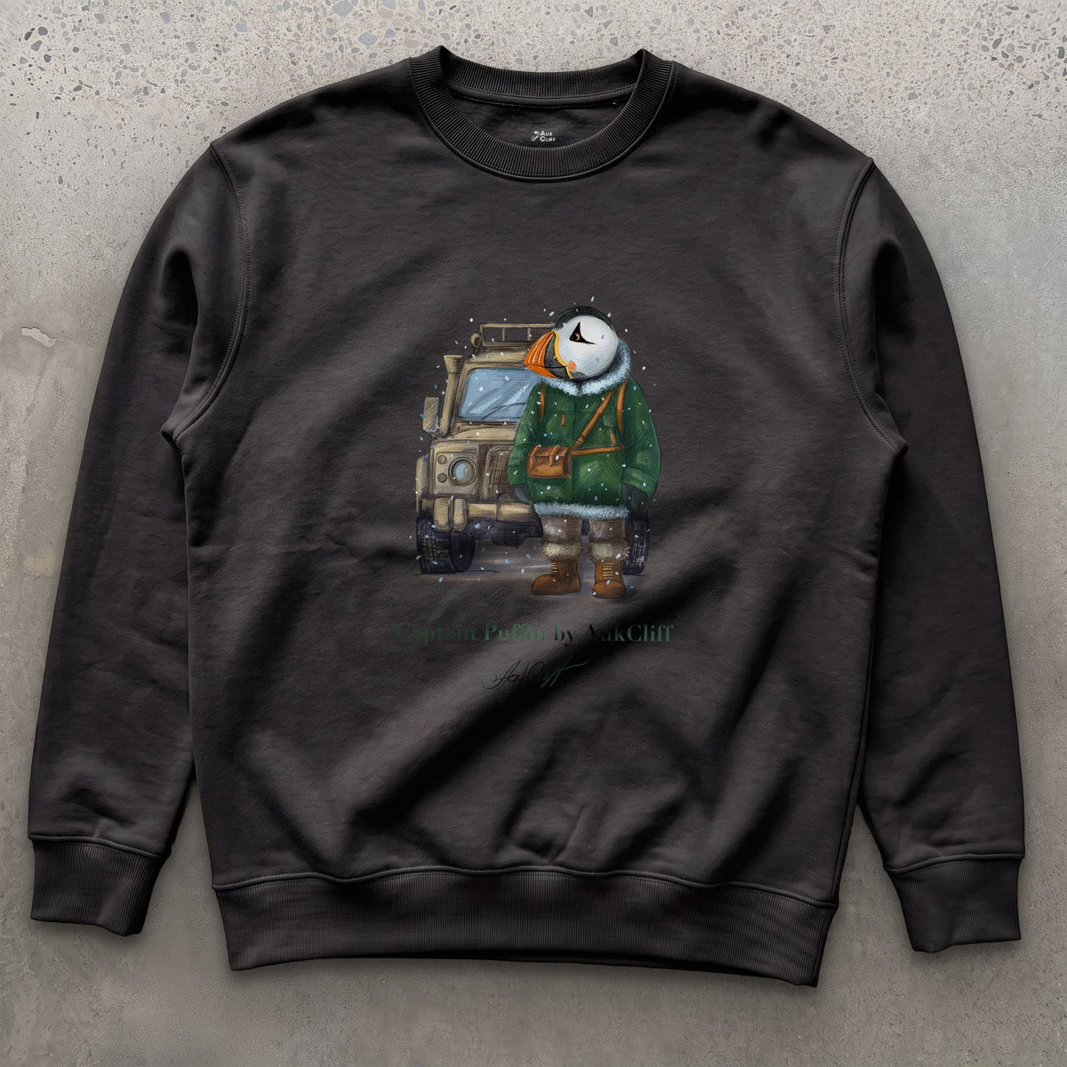 AukCliff Captain Puffin Sweatshirt Black / S Captain Puffin™ Polar Explorer Sweatshirt