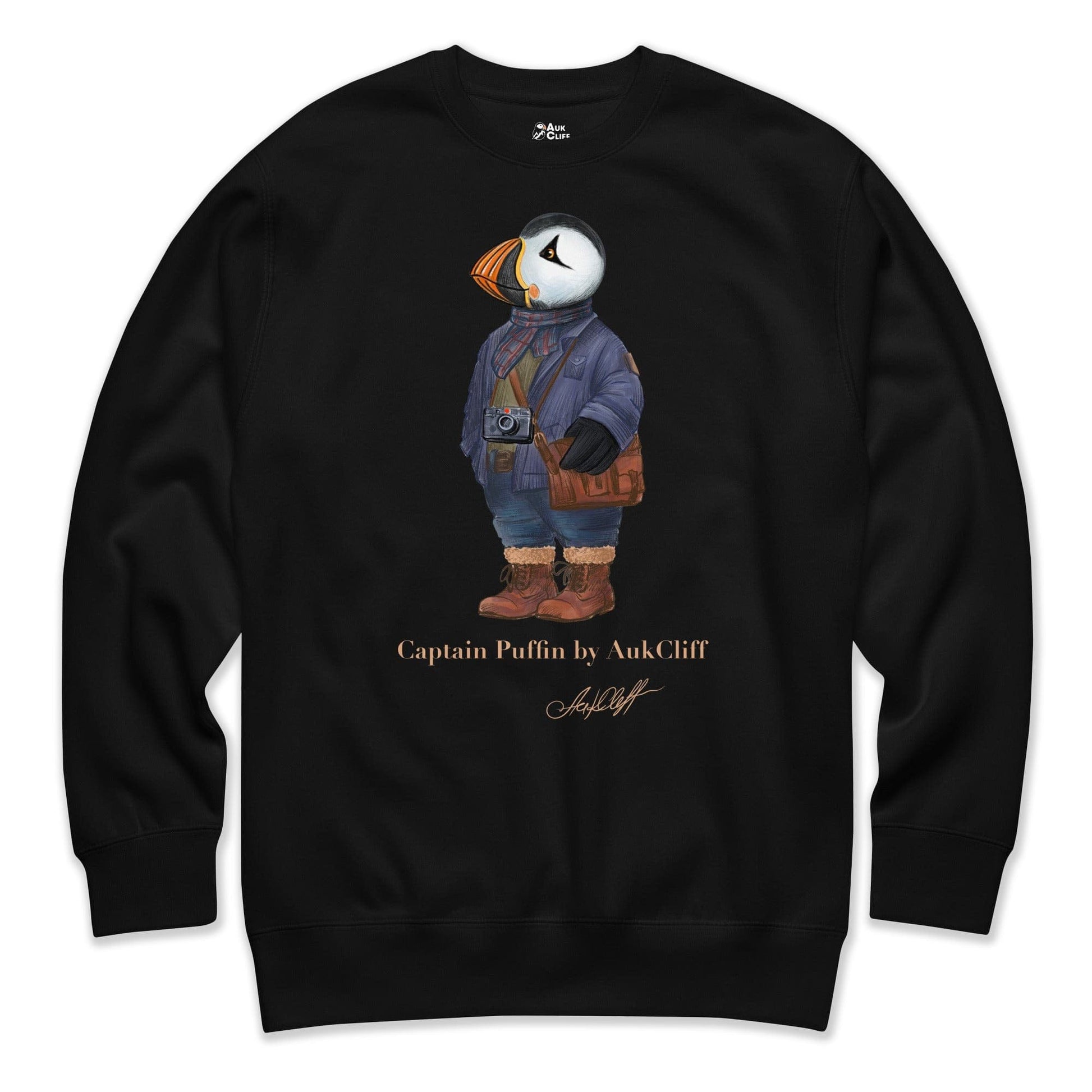 AukCliff Captain Puffin Sweatshirt Black / S Captain Puffin™ Street Photographer Sweatshirt
