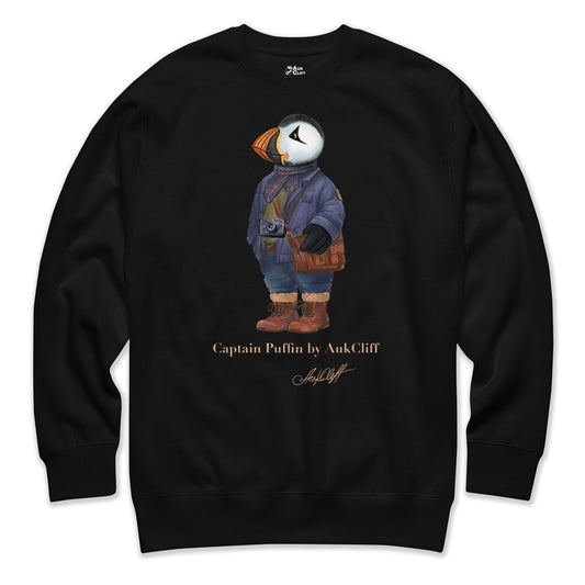AukCliff Captain Puffin Sweatshirt Black / S Captain Puffin™ Street Photographer Sweatshirt