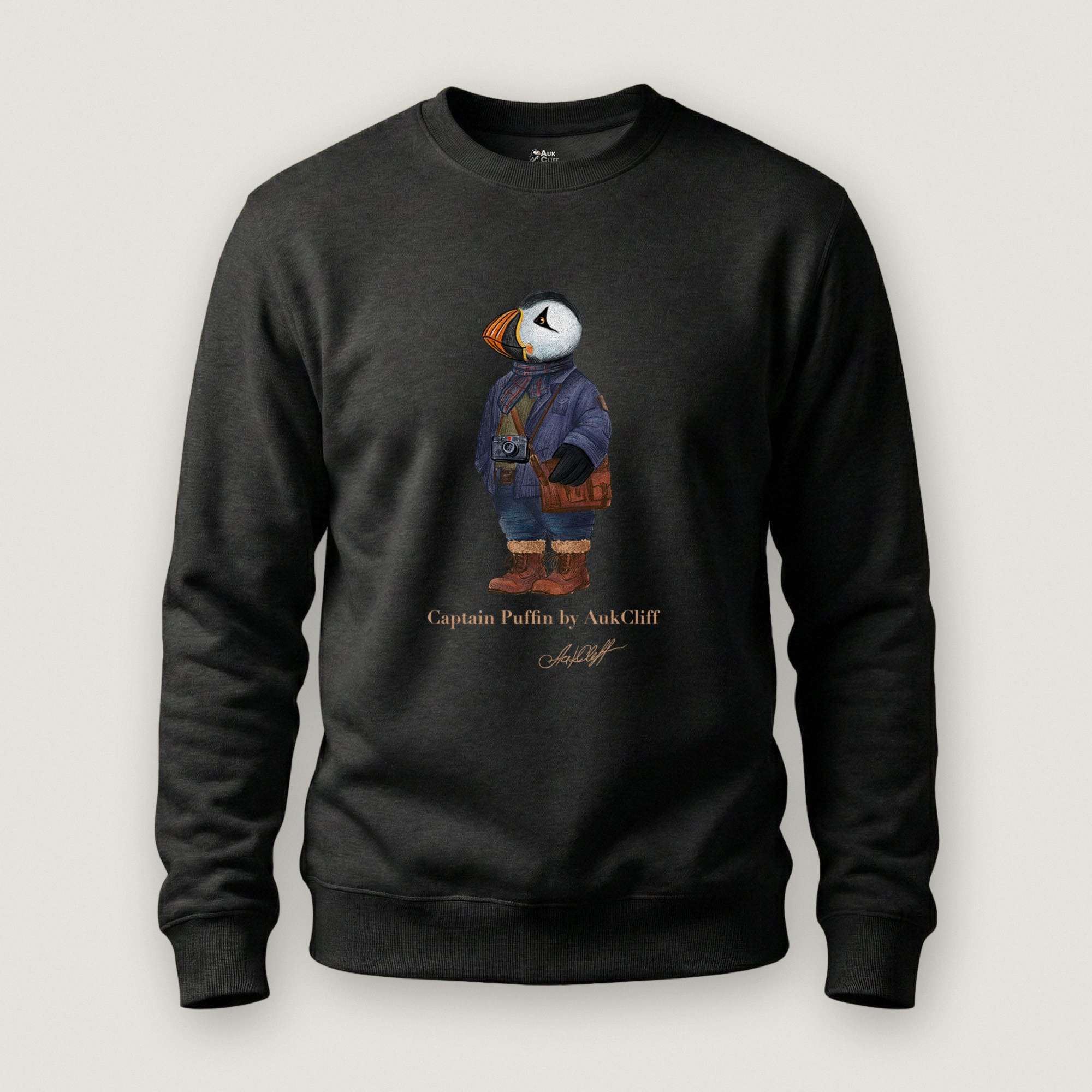 AukCliff Captain Puffin Sweatshirt Black / S Captain Puffin™ Street Photographer Sweatshirt