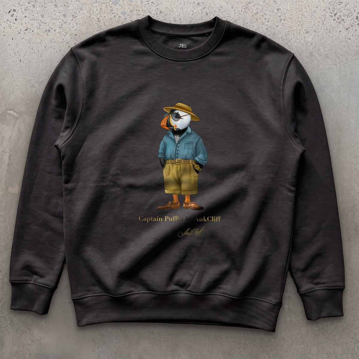AukCliff Captain Puffin Sweatshirt Black / S Captain Puffin™ “Summer Scout” Sweatshirt
