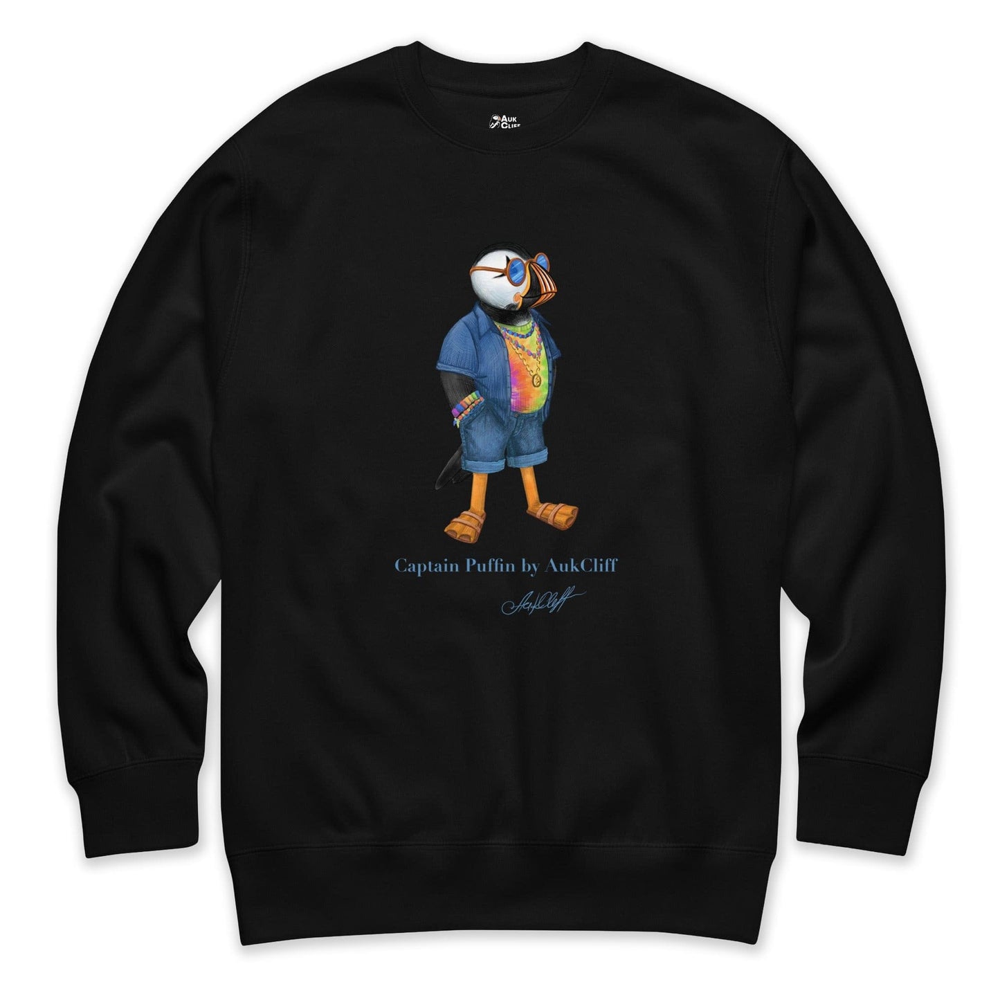 AukCliff Captain Puffin Sweatshirt Black / S Captain Puffin™ “The Festival Wanderer” Sweatshirt