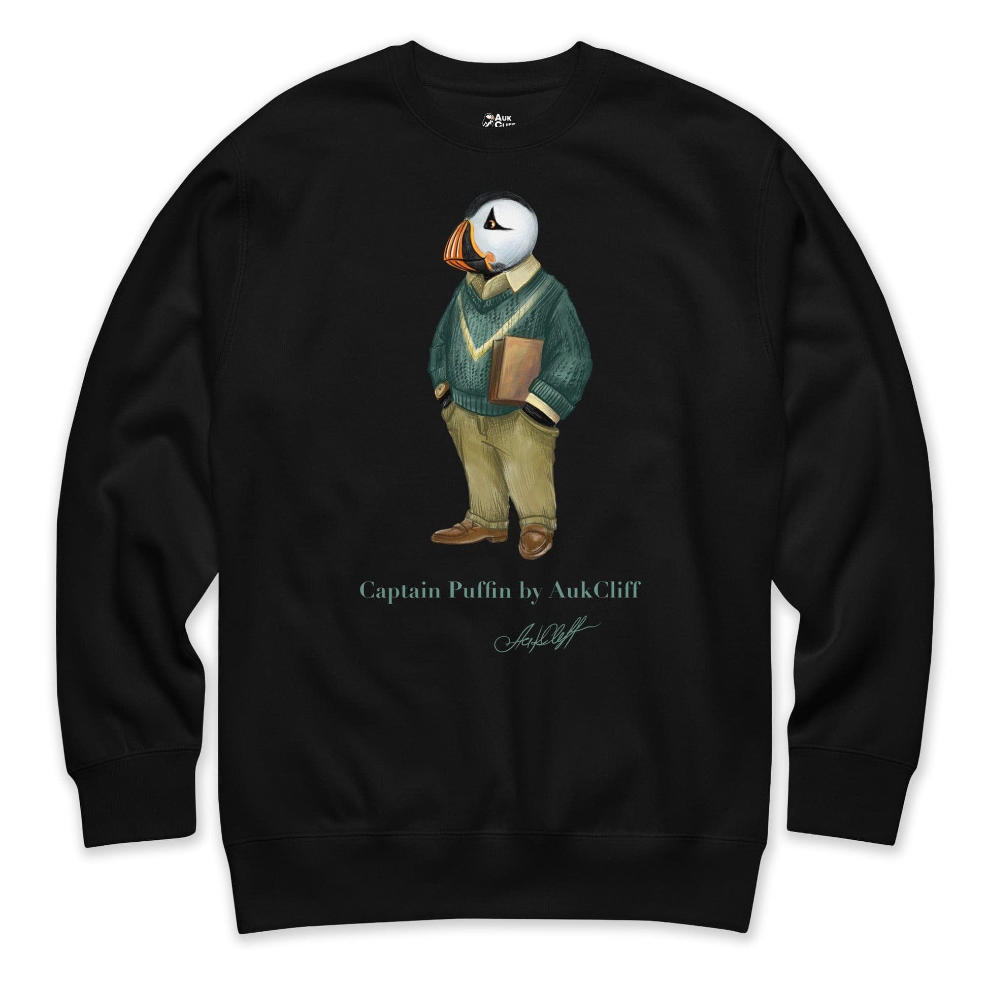 AukCliff Captain Puffin Sweatshirt Black / S Captain Puffin™ “The Ivy League” Sweatshirt