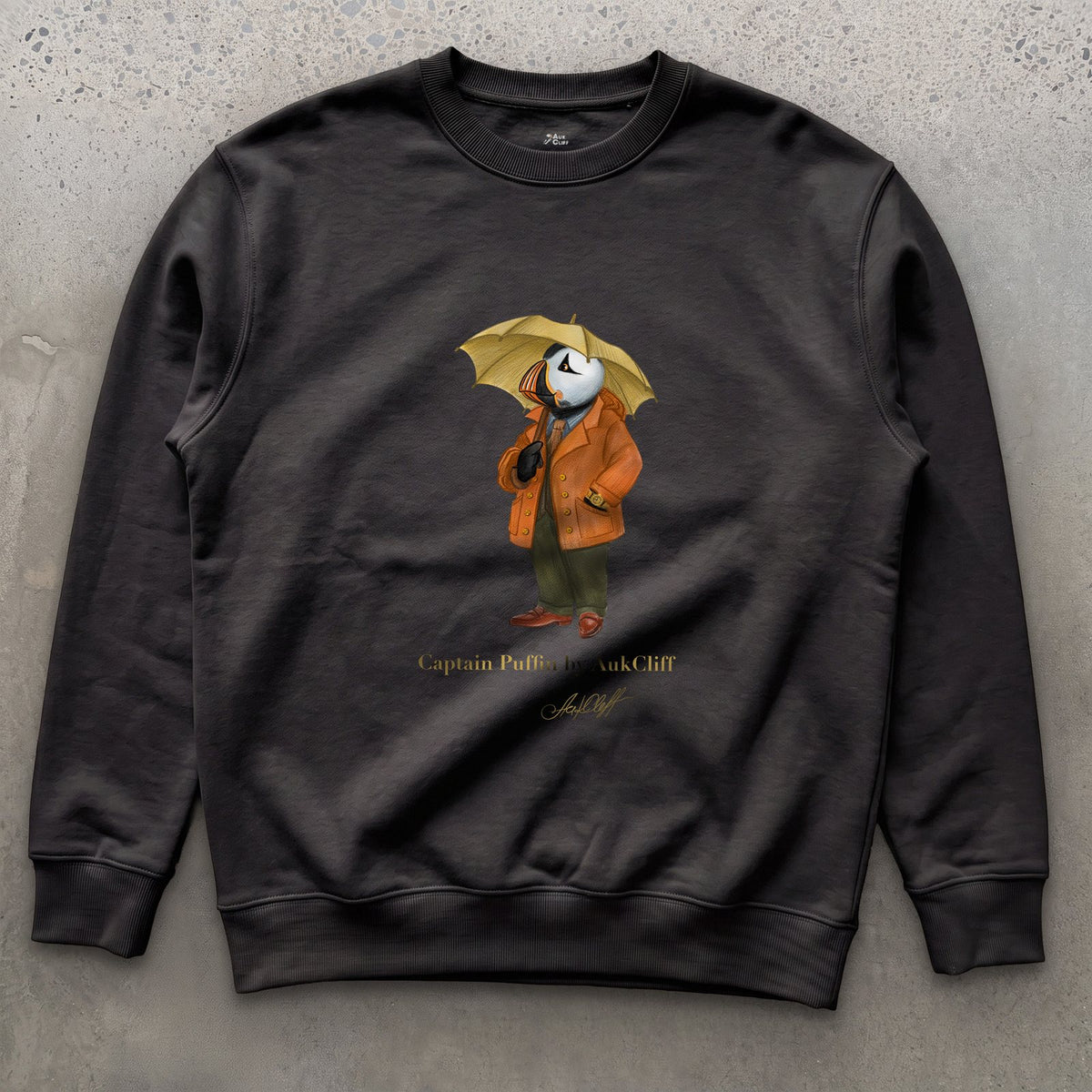 AukCliff Captain Puffin Sweatshirt Black / S Captain Puffin™ “The Spring Wanderer” Sweatshirt
