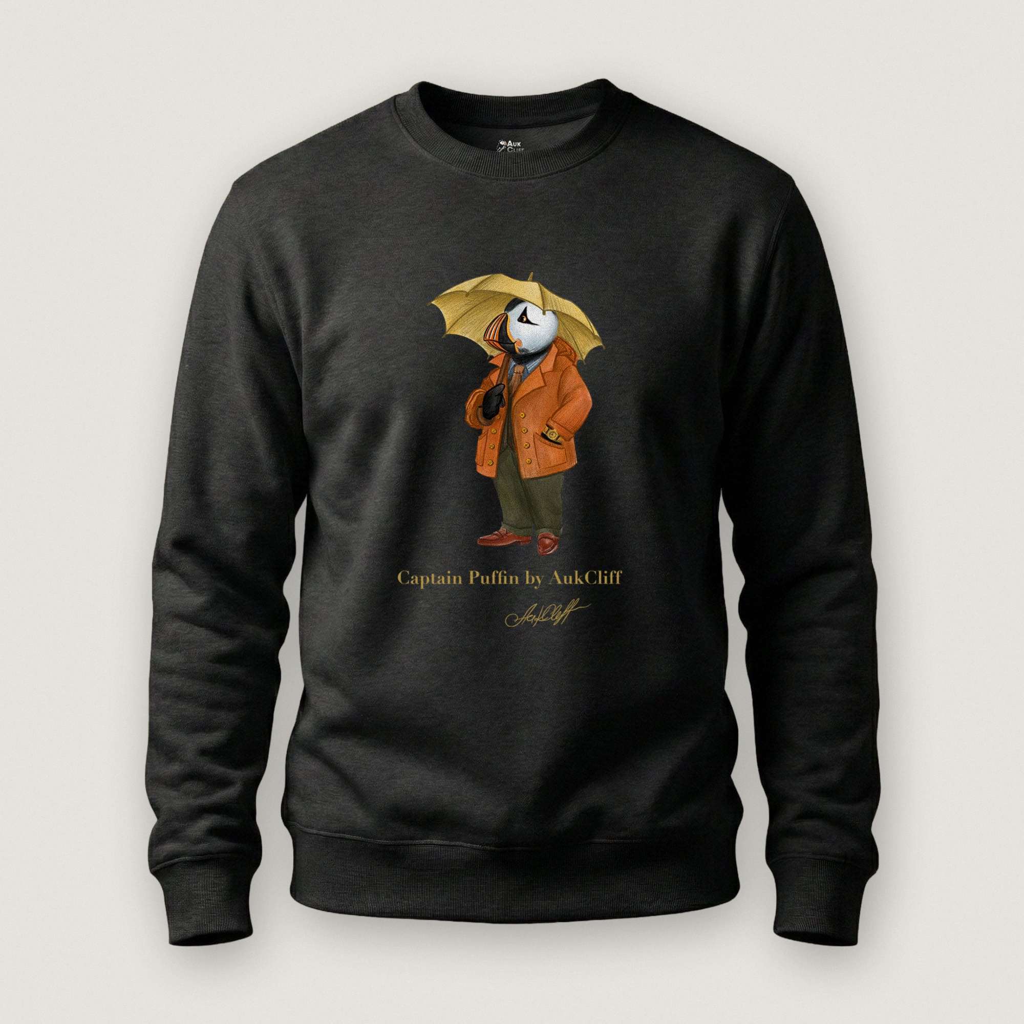 AukCliff Captain Puffin Sweatshirt Black / S Captain Puffin™ “The Spring Wanderer” Sweatshirt