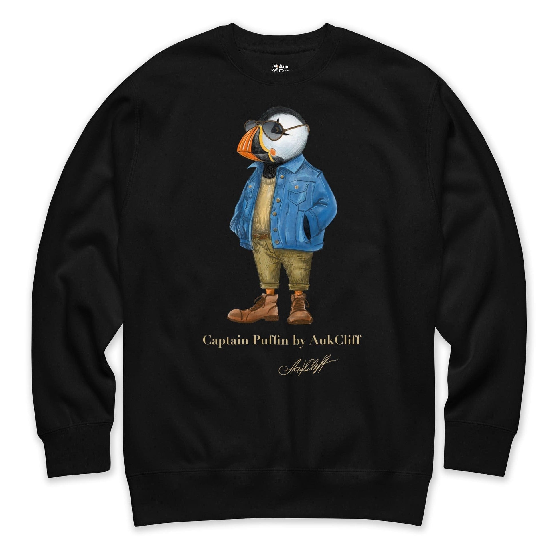 AukCliff Captain Puffin Sweatshirt Black / S Captain Puffin™ “The Wanderer” Sweatshirt