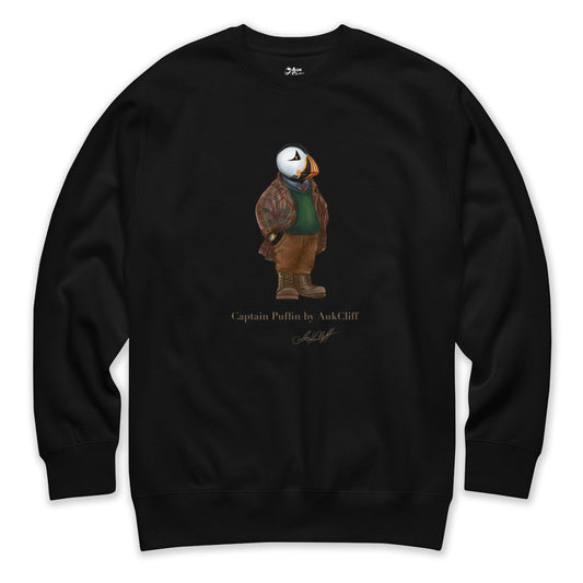 AukCliff® Captain Puffin Sweatshirt Black / S Captain Puffin™ “Wilderness Gentleman” Comfort Colors T-Shirt